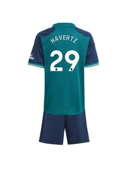 Arsenal Kai Havertz #29 Ausweichtrikot für Kinder 2023-24 Kurzarm (+ Kurze Hosen)